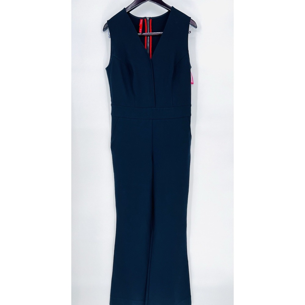 Spanx‎ The Perfect Jumpsuit Womens Medium Classic Black Ponte Knit Sleeveless